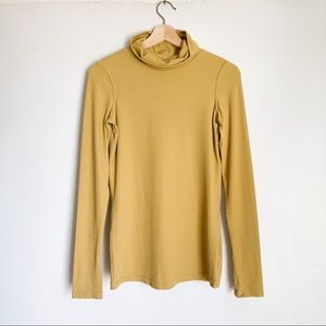 Free People | Movement Ribbed Turtleneck Stretch Yellow